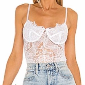 White lace bodysuit. Never worn.